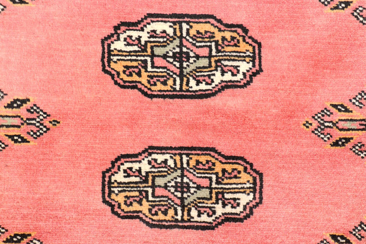 Light Coral Bokhara 2' 8 x 11' 10 - No. 45695 - ALRUG Rug Store