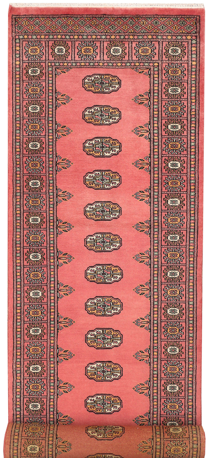 Light Coral Bokhara 2' 8 x 11' 10 - No. 45695 - ALRUG Rug Store
