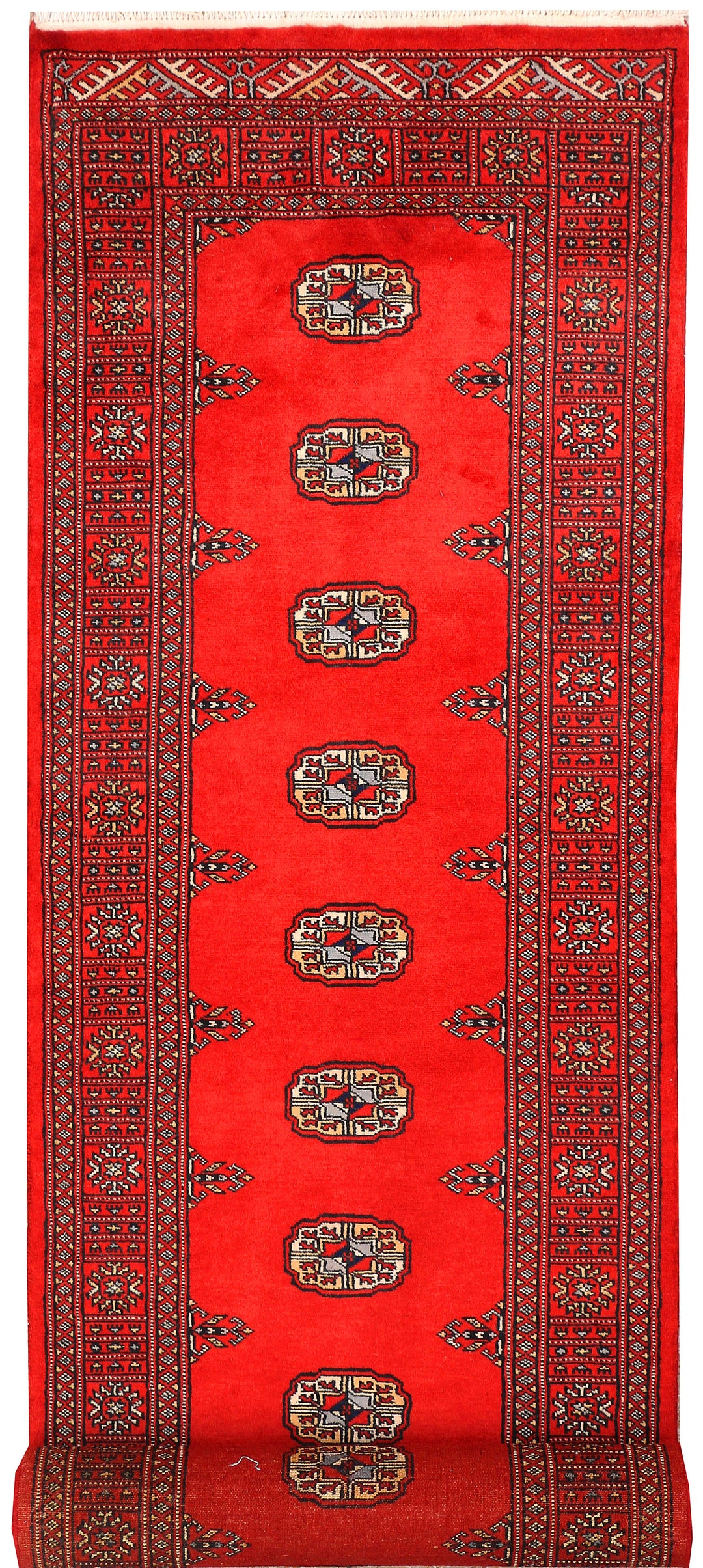 Red Bokhara 2' 7 x 11' 8 - No. 45696 - ALRUG Rug Store