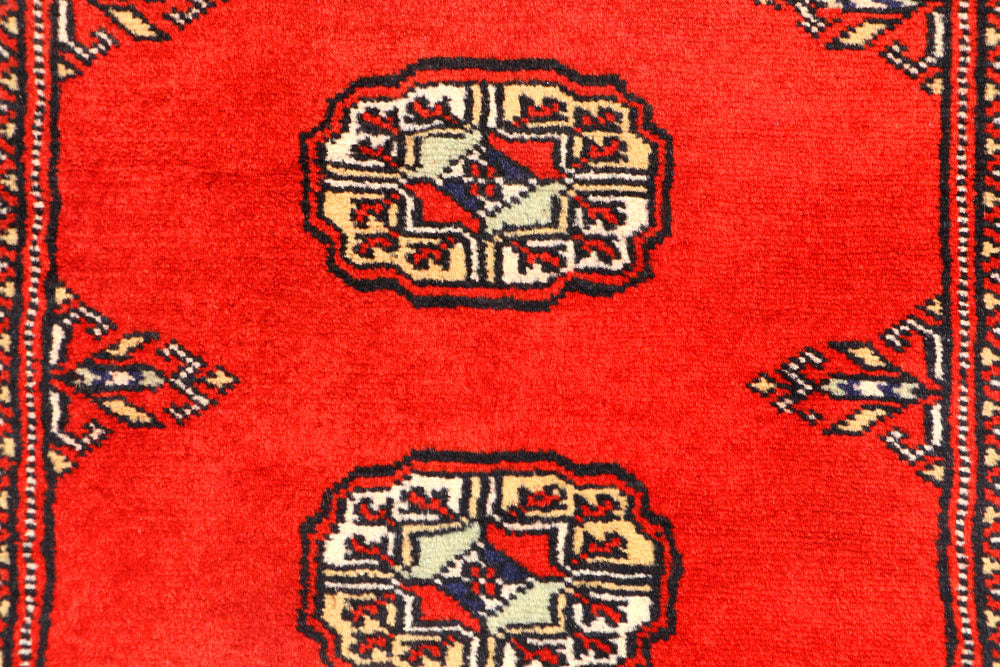 Red Bokhara 2' 7 x 12' - No. 45697 - ALRUG Rug Store