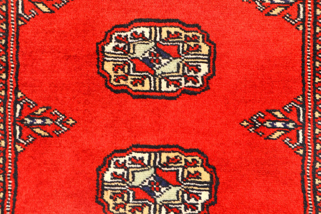 Red Bokhara 2'  7" x 12' " - No. QA59649