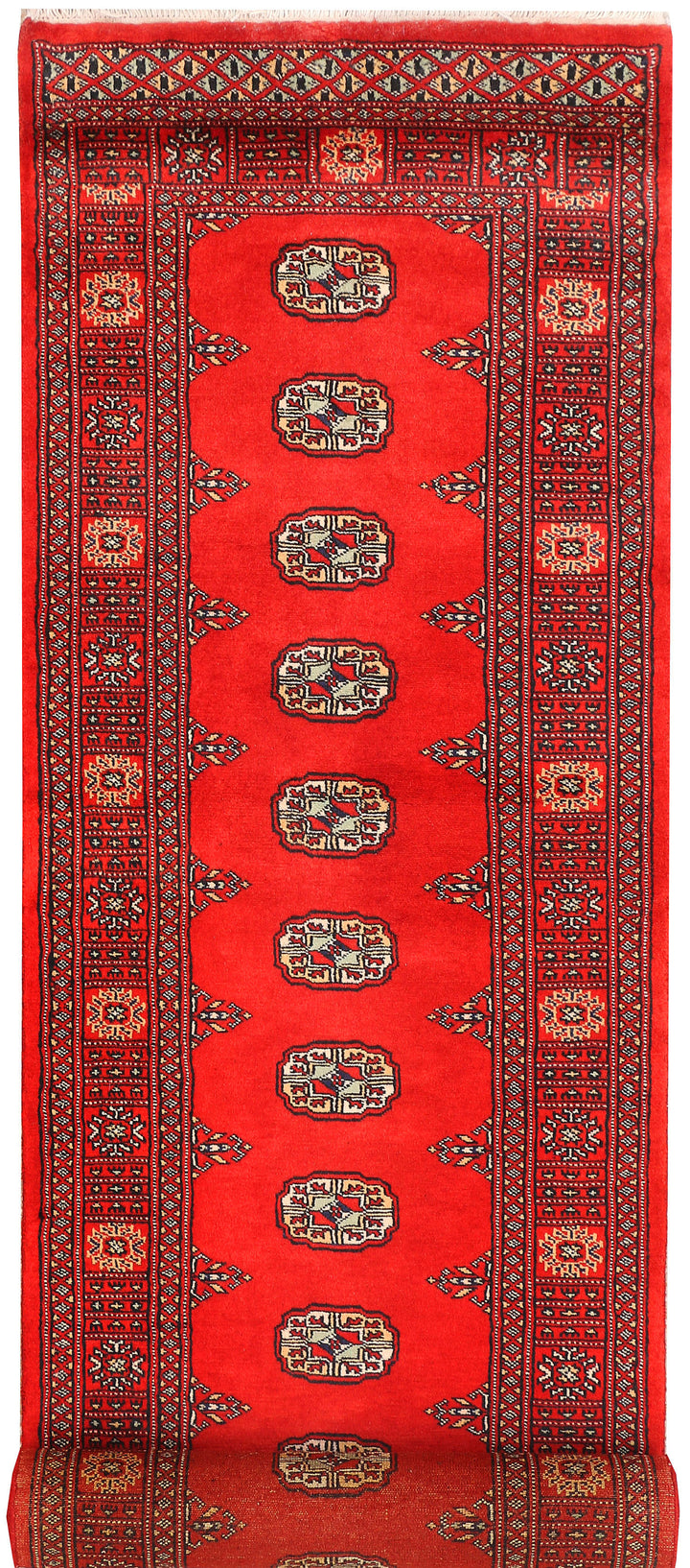 Red Bokhara 2'  7" x 12' " - No. QA59649