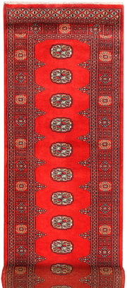 Red Bokhara 2'  7" x 12' " - No. QA59649
