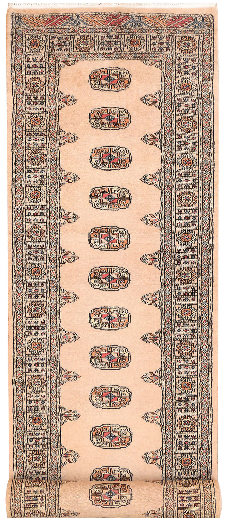 Wheat Bokhara 2' 6 x 11' 2 - No. 45706 - ALRUG Rug Store