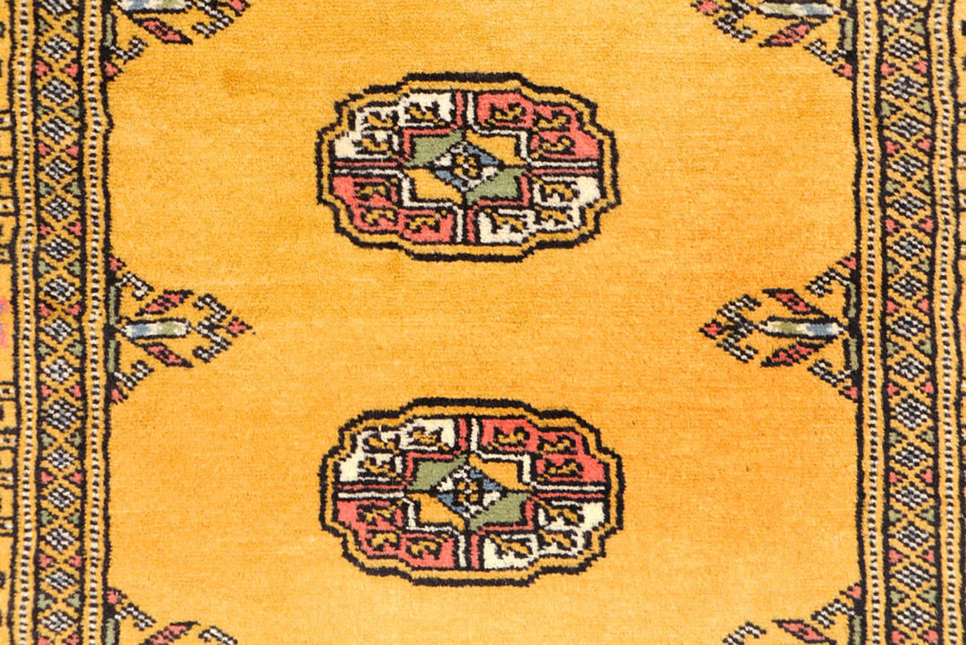 Gold Bokhara 2'  7" x 12'  8" - No. QA60209