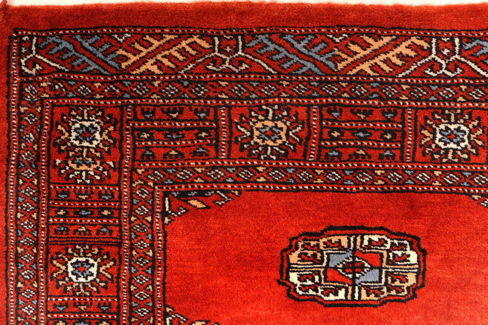 Firebrick Bokhara 2' 7 x 10' 8 - No. 45710 - ALRUG Rug Store