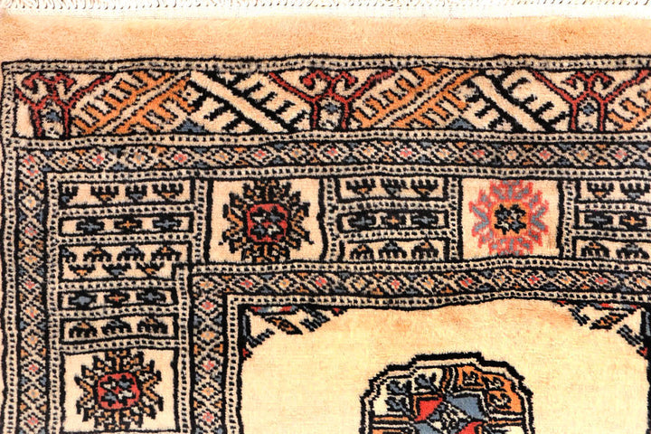 Antique White Bokhara 2' 6 x 11' 10 - No. 45712 - ALRUG Rug Store