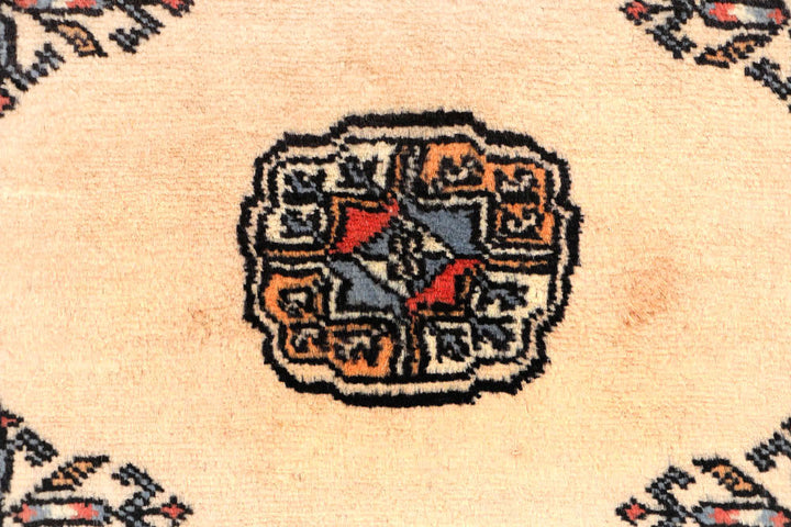 Antique White Bokhara 2' 6 x 11' 10 - No. 45712 - ALRUG Rug Store