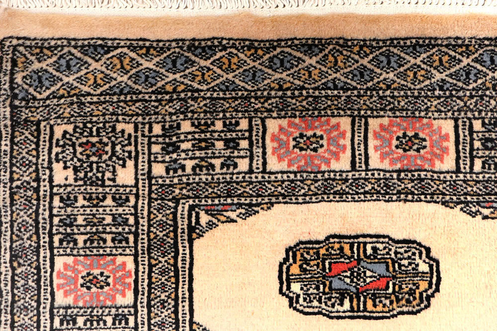 Antique White Bokhara 2' 7 x 11' 5 - No. 45714 - ALRUG Rug Store