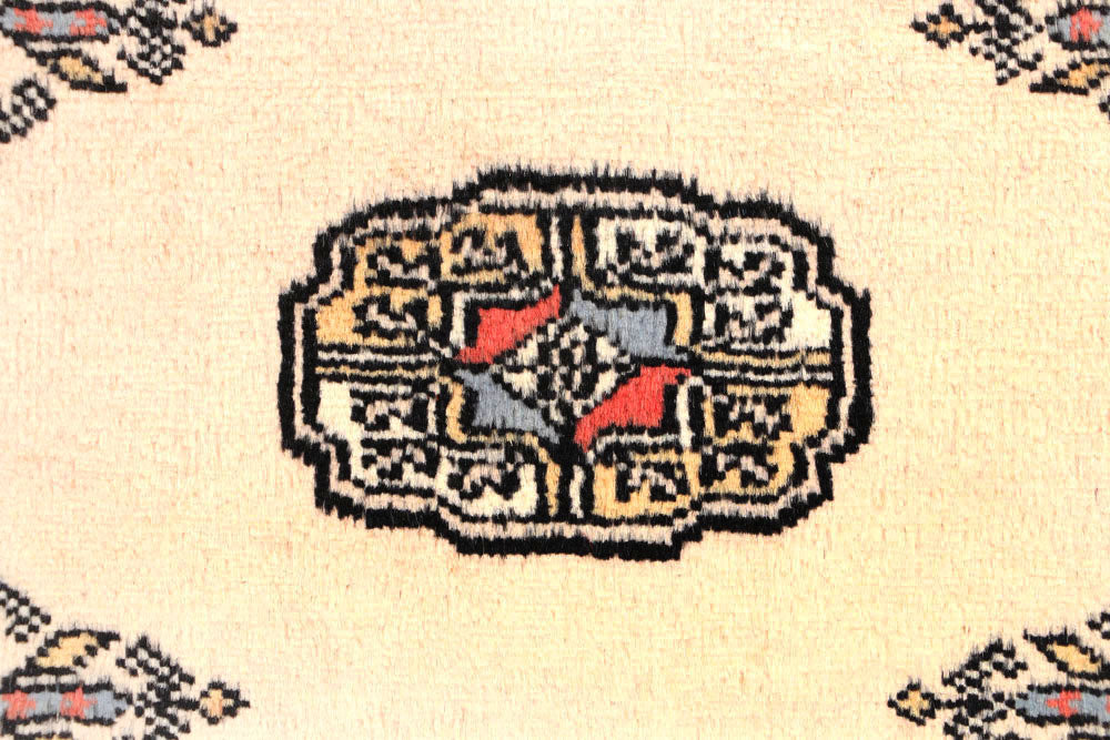 Antique White Bokhara 2' 7 x 11' 5 - No. 45714 - ALRUG Rug Store