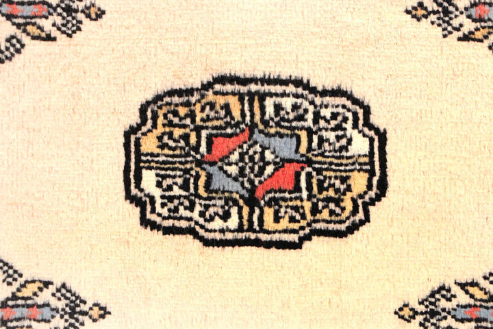 Antique White Bokhara 2' 7 x 11' 5 - No. 45714 - ALRUG Rug Store