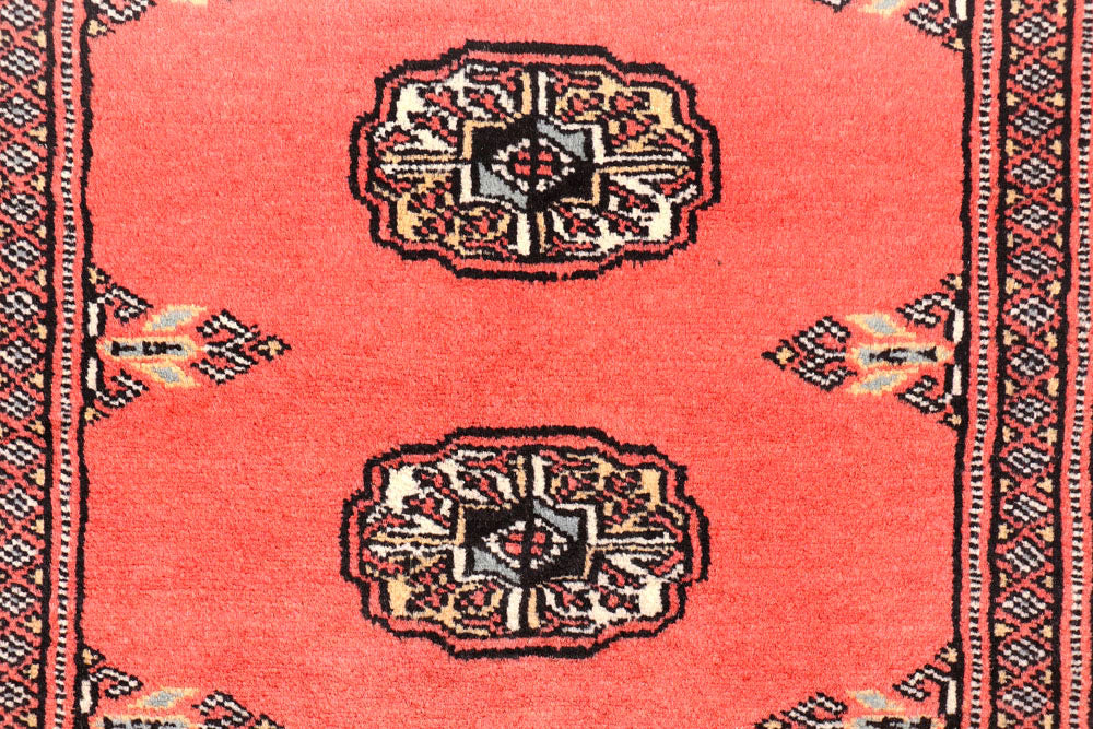 Salmon Bokhara 2' 8 x 10' 9 - No. 45718 - ALRUG Rug Store