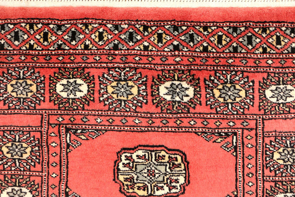 Salmon Bokhara 2' 6 x 11' - No. 45722 - ALRUG Rug Store