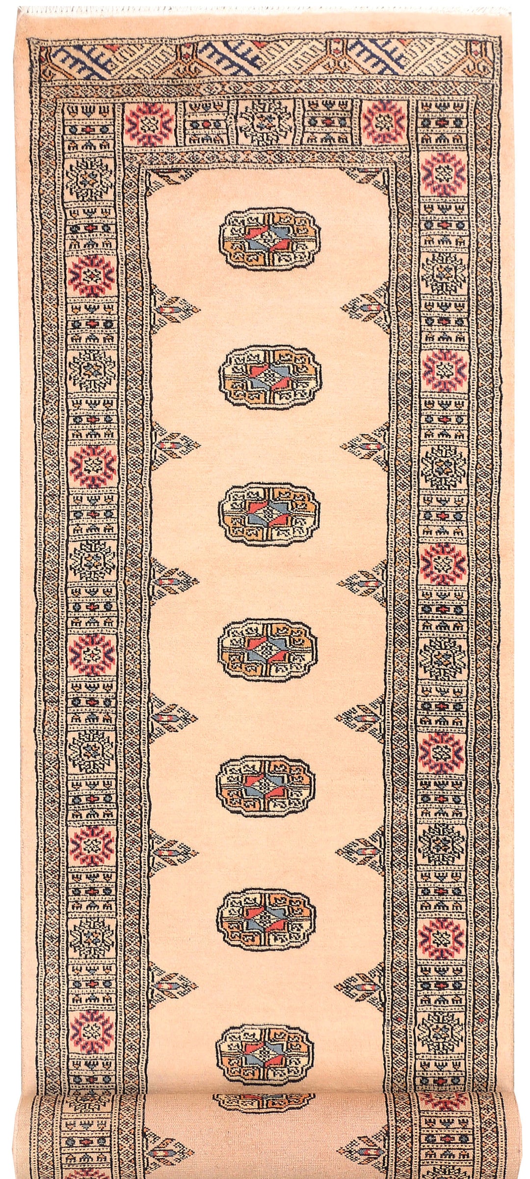Bisque Bokhara 2' 7 x 11' - No. 45723 - ALRUG Rug Store