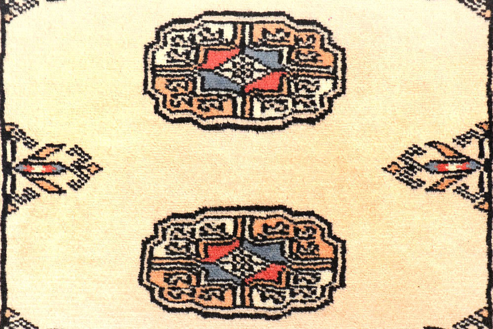 Antique White Bokhara 2' 7 x 11' 7 - No. 45726 - ALRUG Rug Store