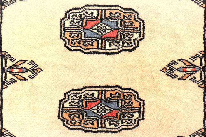 Antique White Bokhara 2' 7 x 11' 7 - No. 45726 - ALRUG Rug Store