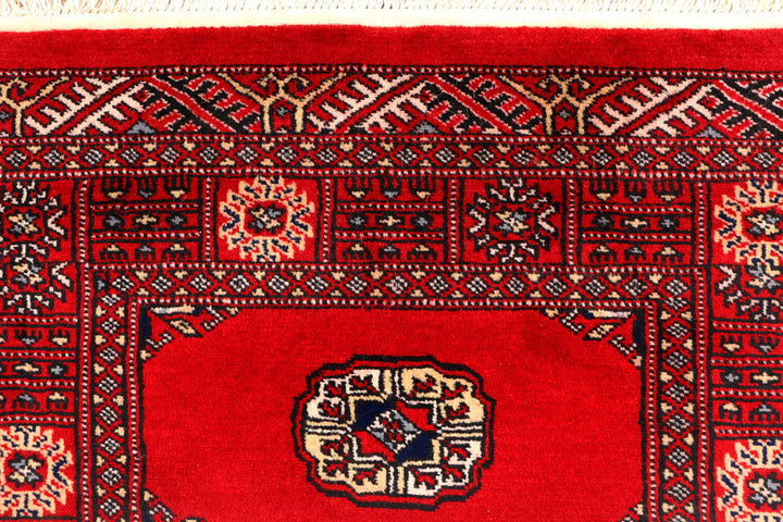 Red Bokhara 2' 7 x 10' 8 - No. 45727 - ALRUG Rug Store