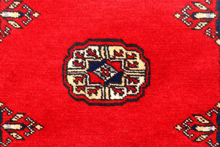 Red Bokhara 2' 7 x 10' 8 - No. 45727 - ALRUG Rug Store