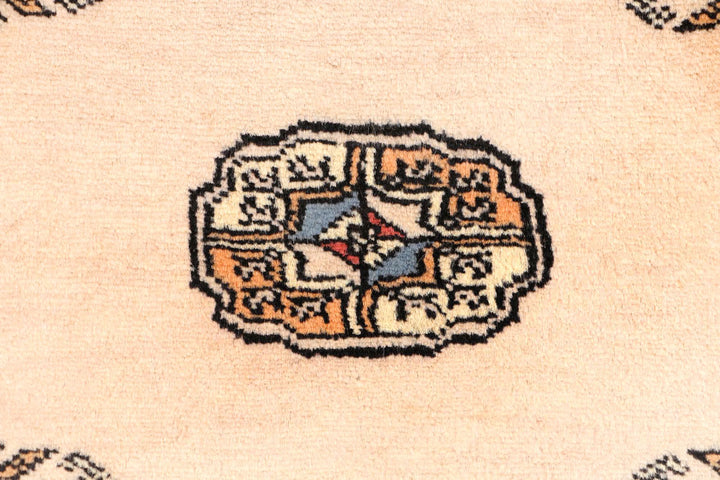 Bisque Bokhara 2' 7 x 11' 6 - No. 45729 - ALRUG Rug Store