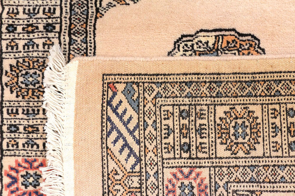 Bisque Bokhara 2' 7 x 11' 6 - No. 45729 - ALRUG Rug Store