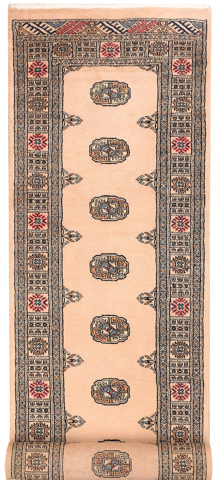 Bisque Bokhara 2' 7 x 11' 6 - No. 45729 - ALRUG Rug Store