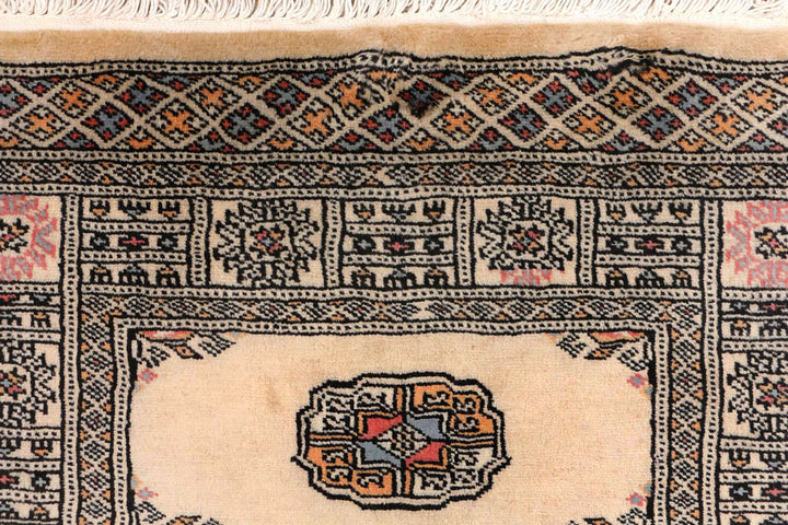 Antique White Bokhara 2' 6 x 10' 8 - No. 45732 - ALRUG Rug Store