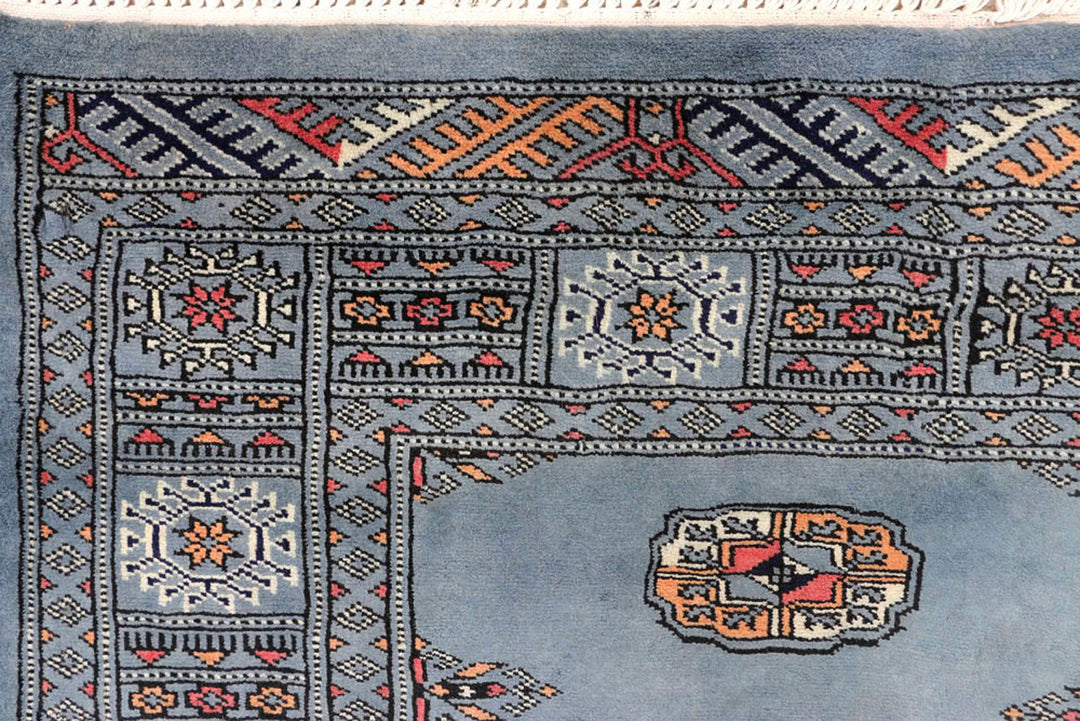 Light Slate Grey Bokhara 4'  3" x 6'  1" - No. QA44820