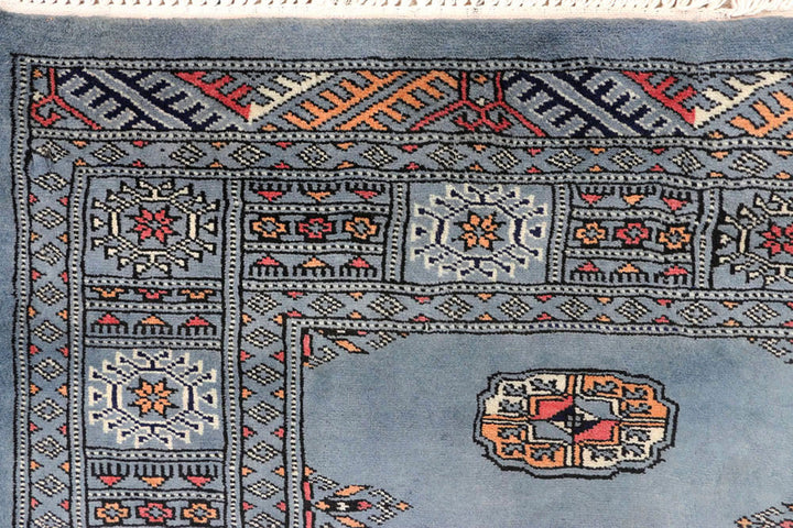 Light Slate Grey Bokhara 4'  3" x 6'  1" - No. QA44820