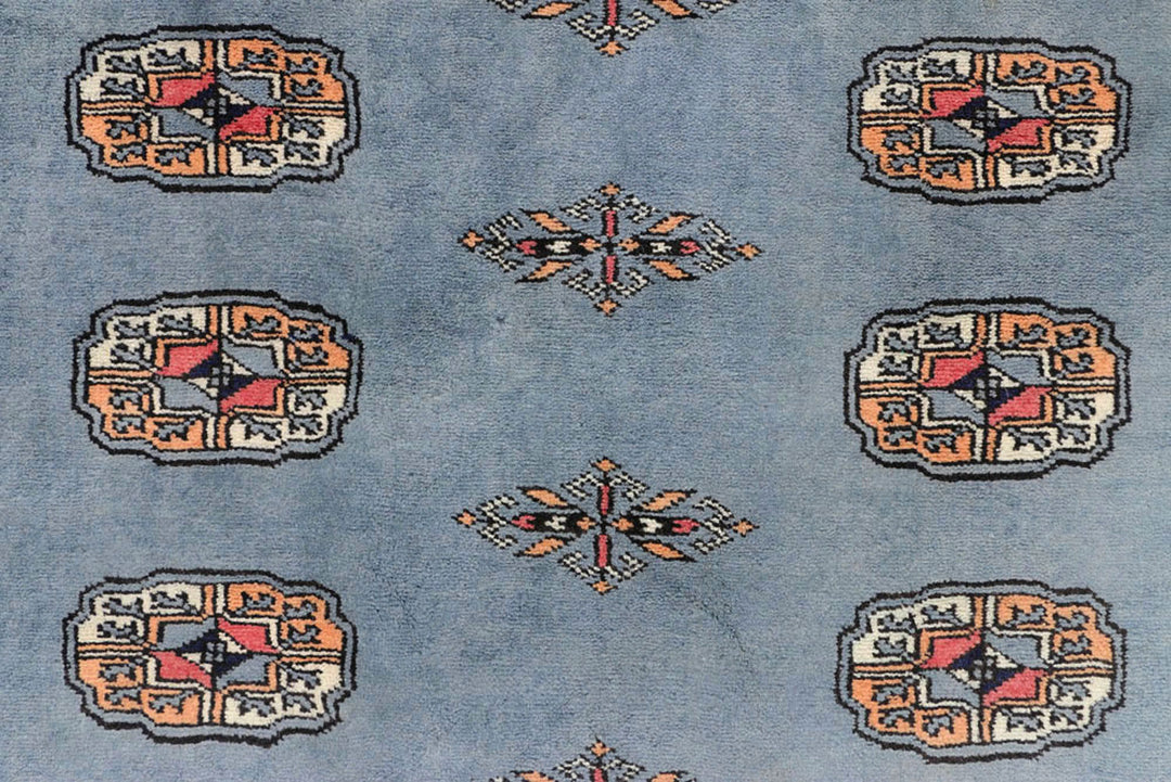 Light Slate Grey Bokhara 4'  3" x 6'  1" - No. QA44820