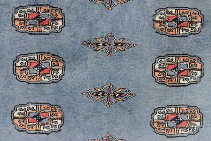 Light Slate Grey Bokhara 4'  3" x 6'  1" - No. QA44820