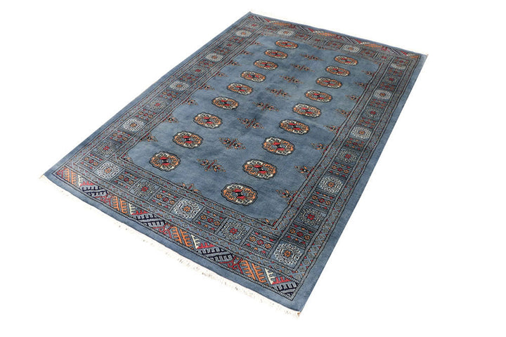 Light Slate Grey Bokhara 4'  3" x 6'  1" - No. QA44820