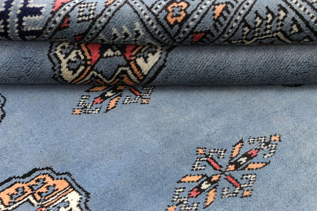 Light Slate Grey Bokhara 4'  3" x 6'  1" - No. QA44820