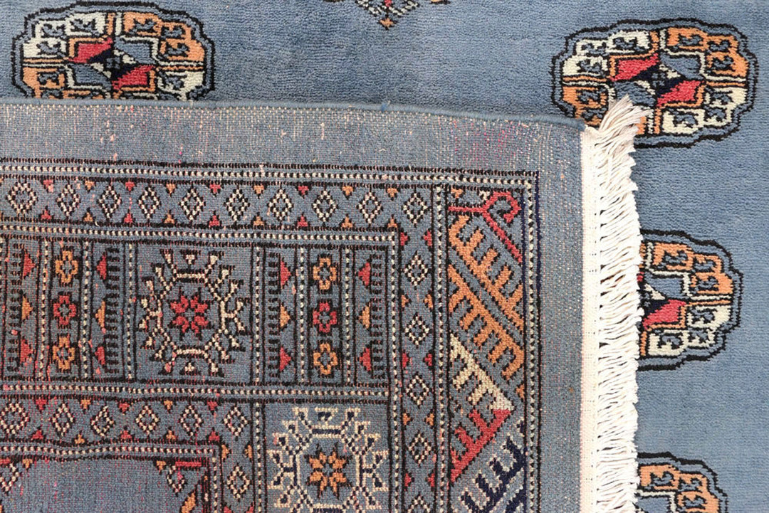 Light Slate Grey Bokhara 4'  3" x 6'  1" - No. QA44820