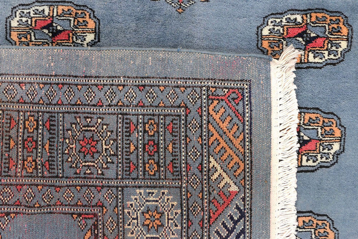 Light Slate Grey Bokhara 4'  3" x 6'  1" - No. QA44820