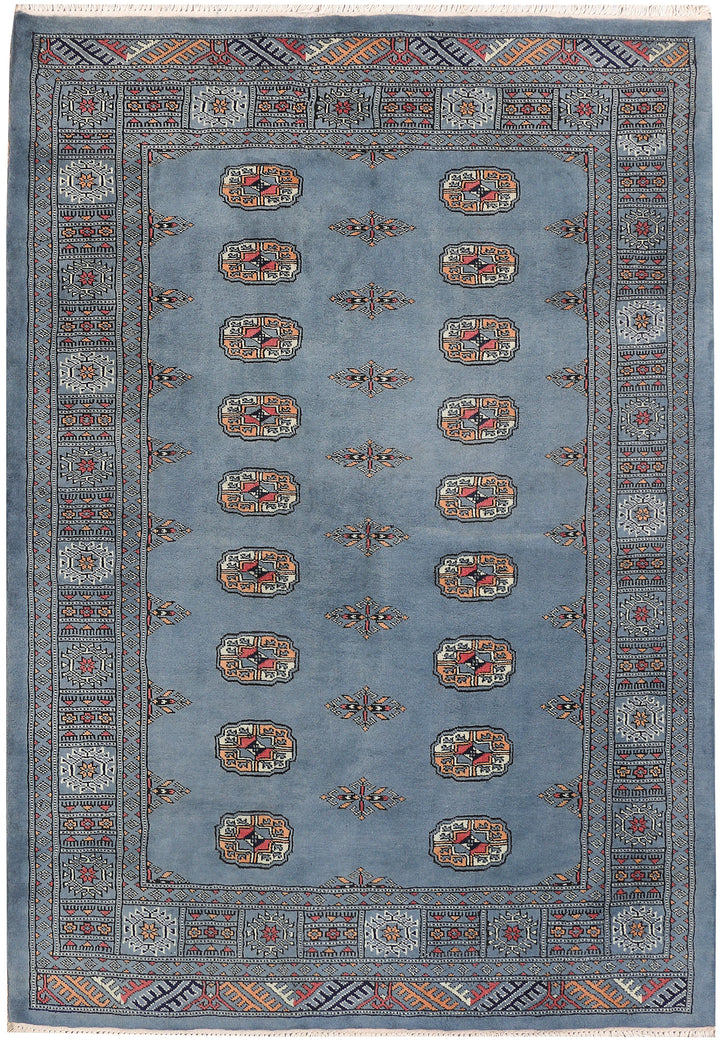 Light Slate Grey Bokhara 4'  3" x 6'  1" - No. QA44820