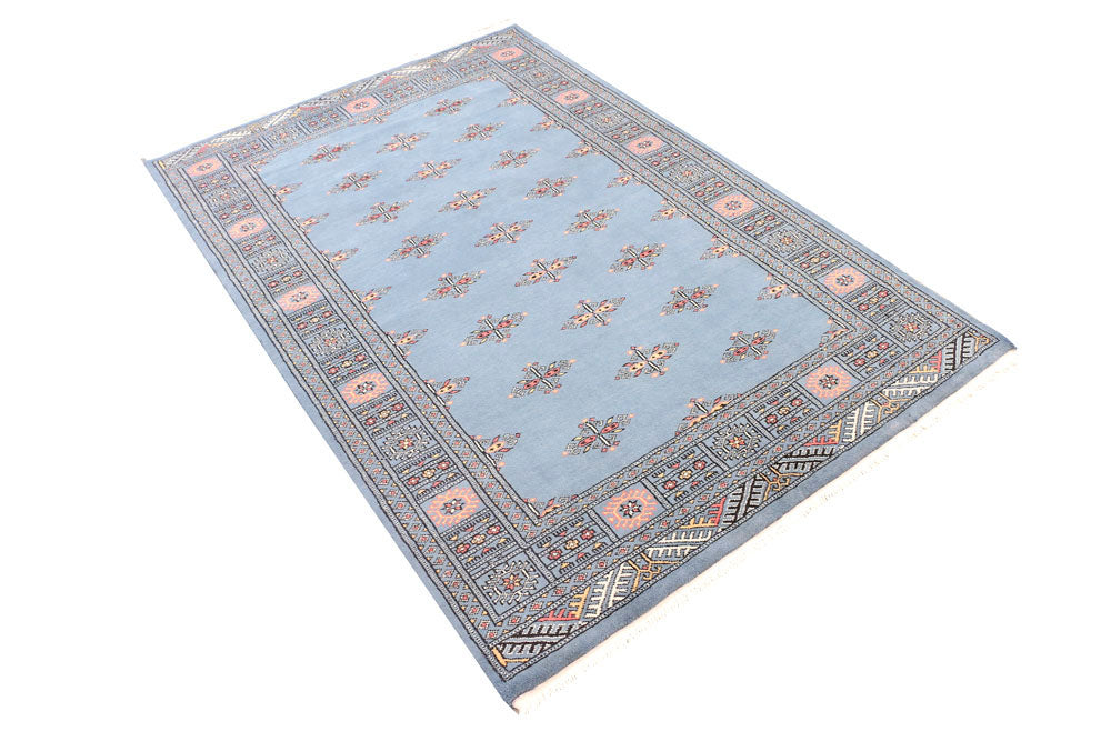 Steel Blue Butterfly 4' 1 x 6' 2 - No. 45749 - ALRUG Rug Store