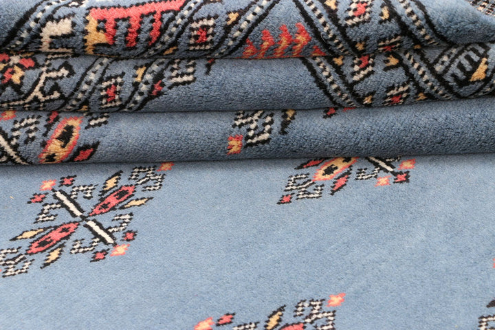 Steel Blue Butterfly 4' 1 x 6' 2 - No. 45749 - ALRUG Rug Store