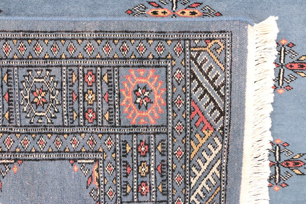 Steel Blue Butterfly 4' 1 x 6' 2 - No. 45749 - ALRUG Rug Store