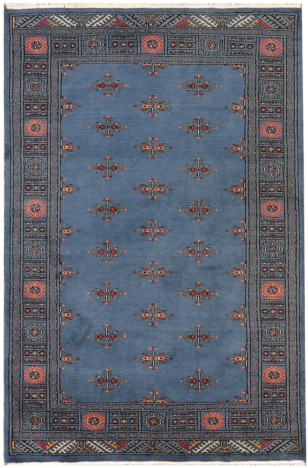 Steel Blue Butterfly 4' 1 x 6' 2 - No. 45749 - ALRUG Rug Store