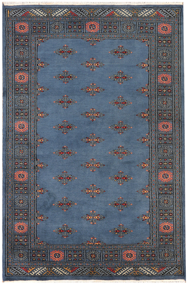 Steel Blue Butterfly 4' 1 x 6' 2 - No. 45749 - ALRUG Rug Store