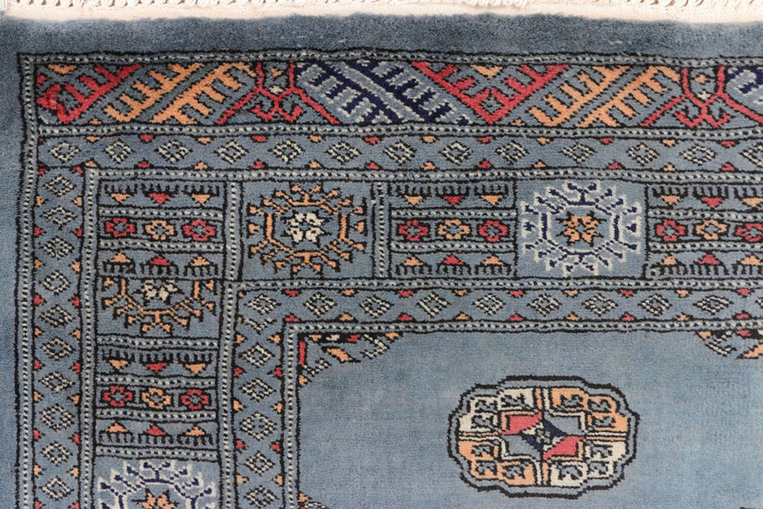 Light Slate Grey Bokhara 4'  1" x 6'  3" - No. QA87169