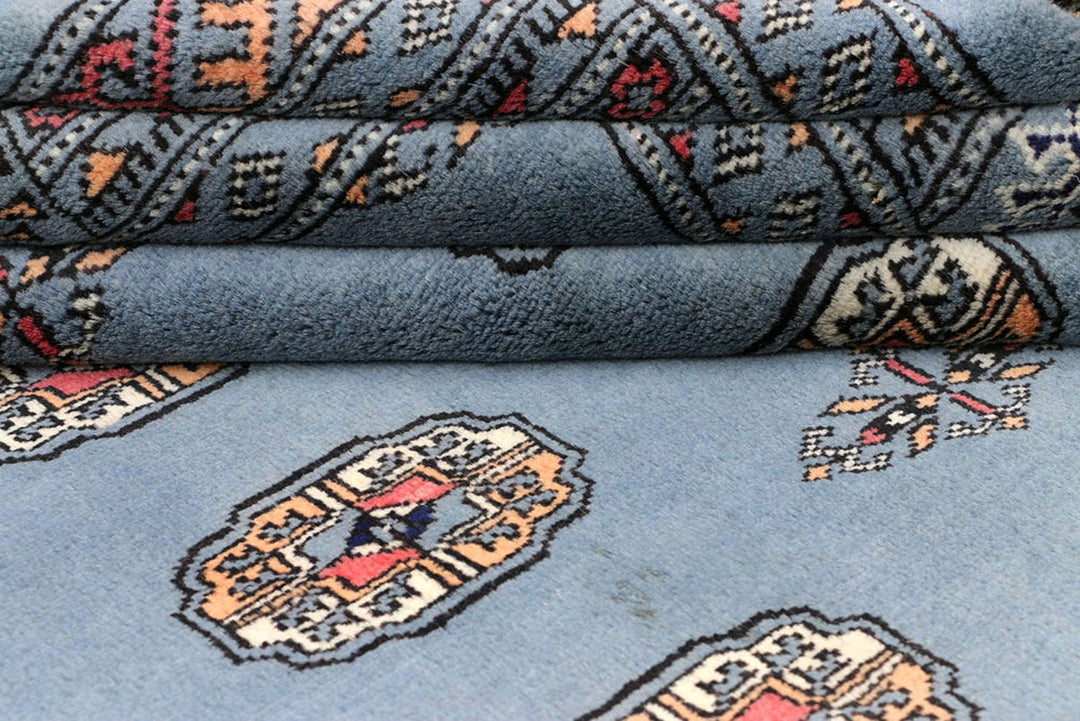 Light Slate Grey Bokhara 4'  1" x 6'  3" - No. QA87169