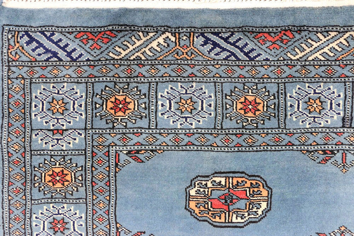 Light Slate Grey Bokhara 4'  1" x 6'  4" - No. QA72999