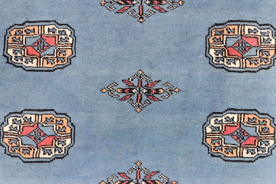 Light Slate Grey Bokhara 4'  1" x 6'  4" - No. QA72999