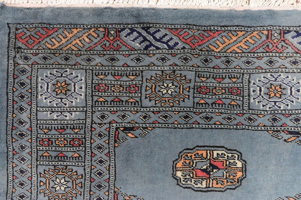 Light Slate Grey Bokhara 4' 1 x 6' 1 - No. 45797 - ALRUG Rug Store