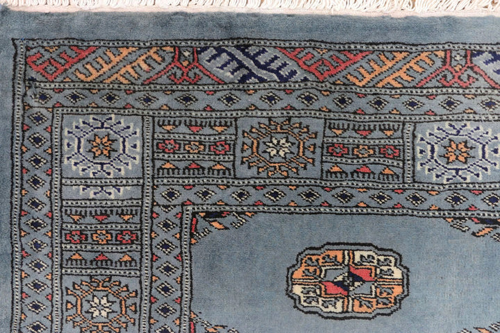 Light Slate Grey Bokhara 4' 1 x 6' 1 - No. 45797 - ALRUG Rug Store