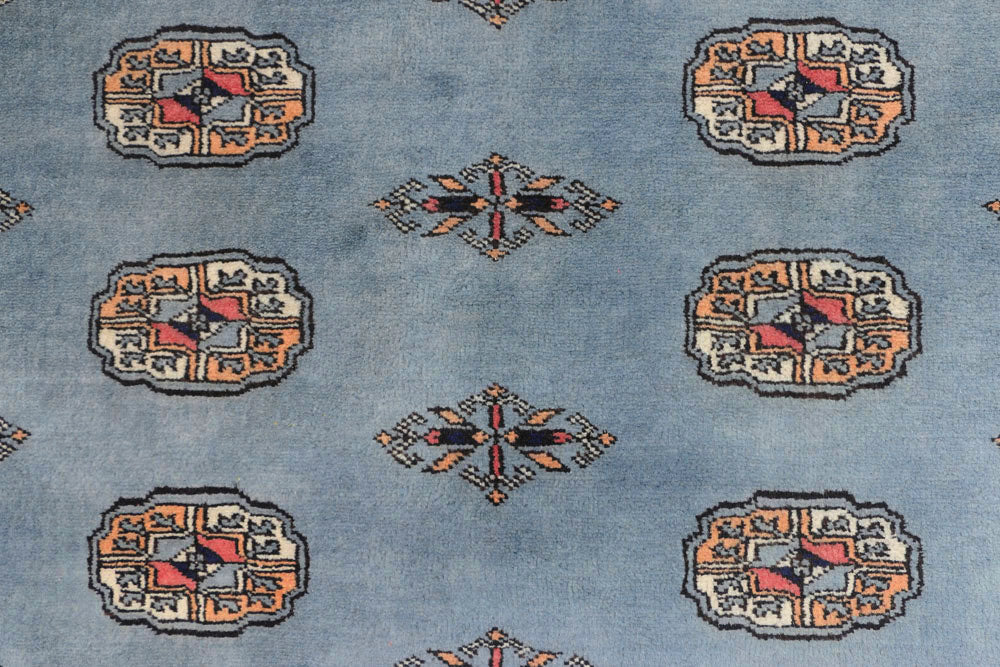 Light Slate Grey Bokhara 4' 1 x 6' 1 - No. 45797 - ALRUG Rug Store