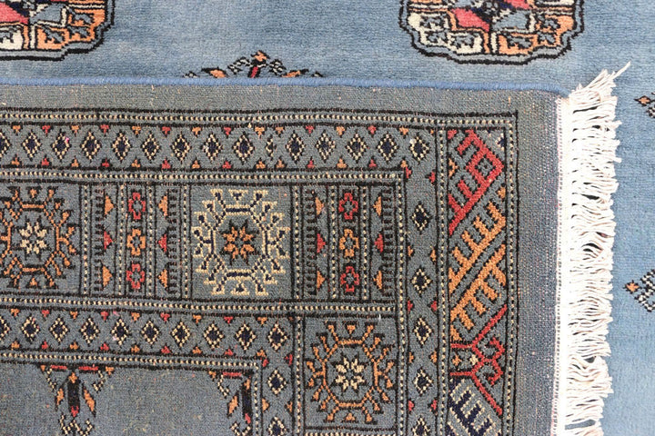 Light Slate Grey Bokhara 4' 1 x 6' 1 - No. 45797 - ALRUG Rug Store