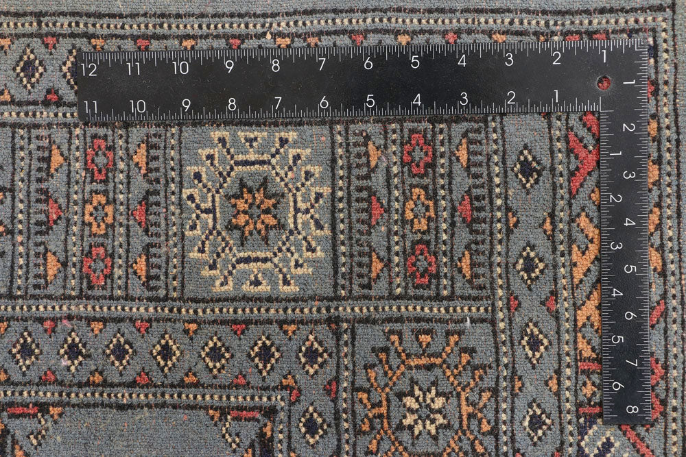 Light Slate Grey Bokhara 4' 1 x 6' 1 - No. 45797 - ALRUG Rug Store