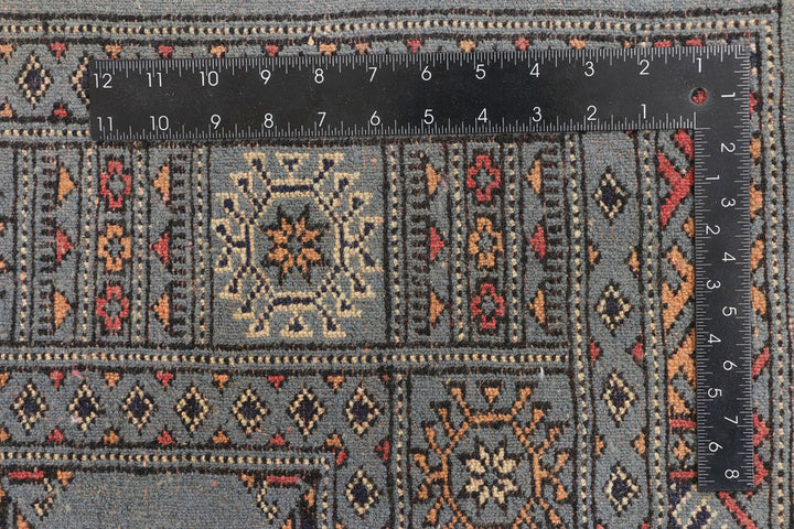Light Slate Grey Bokhara 4' 1 x 6' 1 - No. 45797 - ALRUG Rug Store